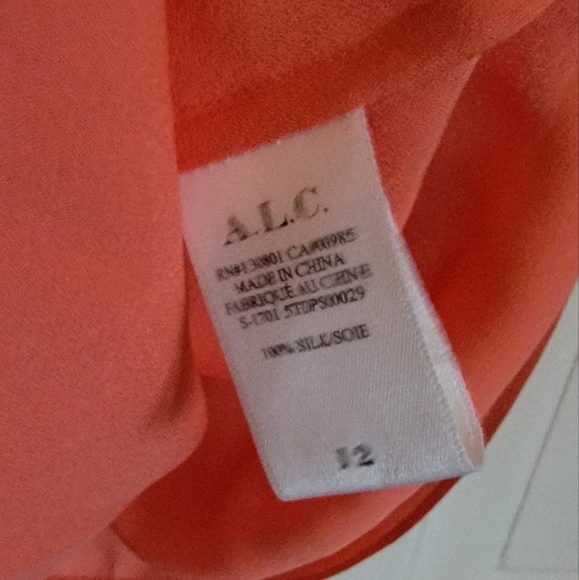 A.L.C Silk Tank Size 12 - Picture 3 of 4